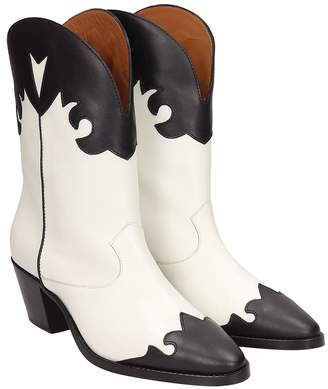 Paris Texas Tex Black White Ankle Boots