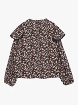 Thumbnail for your product : MANGO Kids' Flora Frill Collar Blouse, Black Floral