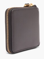 Thumbnail for your product : Valentino Garavani Rockstud Ziparound Grained-leather Wallet - Black