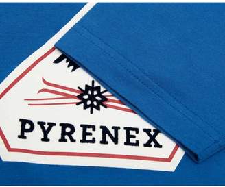 Pyrenex Karel Logo Front T-shirt Colour: BLUE, Size: Age 8
