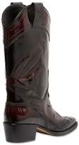 Thumbnail for your product : Ganni 45MM MARLYN BRUSHED LEATHER COWBOY BOOTS
