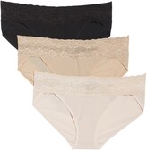 Thumbnail for your product : Natori Bliss Perfection 3-Pack Bikini Briefs