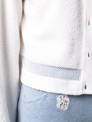 Barrie Terrycloth Cropped Cardigan
