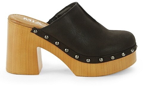 studded clog heels