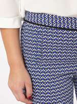 Thumbnail for your product : Petite Cobalt Geometric Print Bengaline Trousers