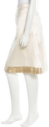 Jil Sander Silk Knee-Length Skirt