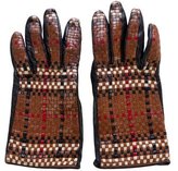 Thumbnail for your product : Burberry Woven Leather Gloves