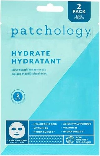 Patchology 2 Pack Hydrate Face Sheet Mask