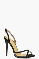 Thumbnail for your product : boohoo Julia Clear Panel Slingback Two Part