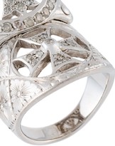 Thumbnail for your product : Loree Rodkin Diamond Cross Long Ring