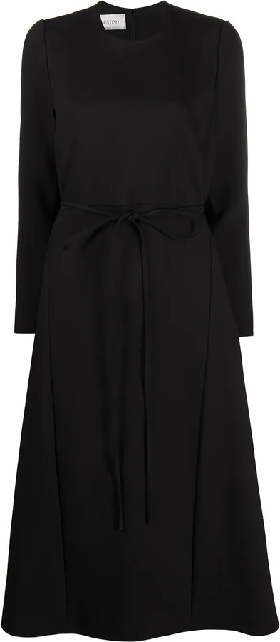 Valentino Garavani Belted Wool Dress