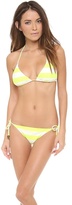 Thumbnail for your product : Juicy Couture Sixties Stripe Triangle Bikini Top