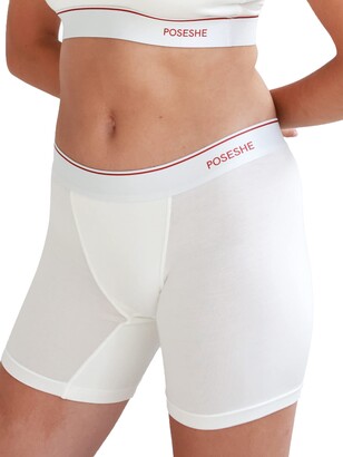  INNERSY Womens 4 Inseam Boxers Briefs Cotton Boyshorts  Underwear Ladies Panties 3-Pack