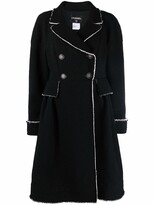 Thumbnail for your product : Chanel Pre Owned 2010s Distressed Edge Double-Breasted Coat