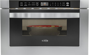 KoolMore 24 Inch Stainless-Steel Microwave Drawer with 1.2 cu. ft. Capacity, 1000W Power, Wall-Mounted