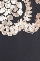 Thumbnail for your product : Tadashi Shoji Belted Sequin Lace Neoprene Sheath Dress