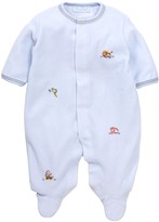 Thumbnail for your product : Kissy Kissy Scattered Animal Kingdom Velour Footie (Baby Boys)