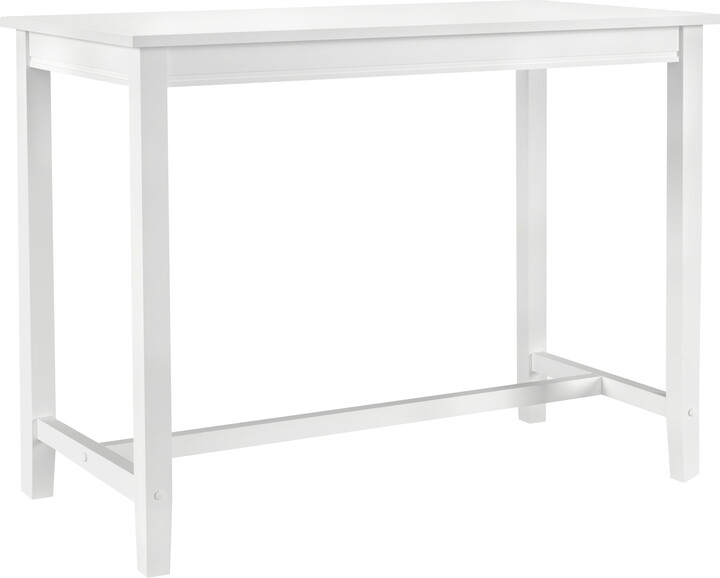Linon Cessford Indoor Counter Height Pub Table, 36" Tall, White