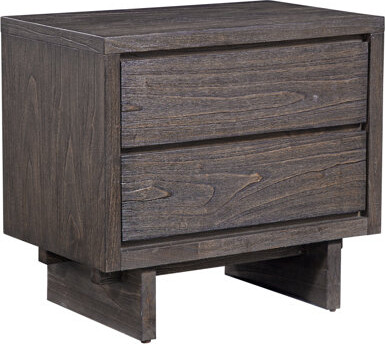 Loon Peak Jeraldin 2 - Drawer Nightstand in Dark Gray
