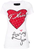 Philipp Plein - embellished heart T-shirt