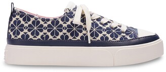 Kate Spade Kaia Jacquard Spade Flower Platform Sneakers - ShopStyle