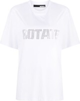 Thumbnail for your product : Rotate by Birger Christensen logo-print organic-cotton T-shirt