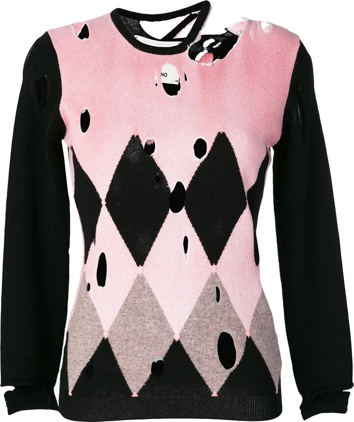 Ballantyne Distressed Diamond Sweater