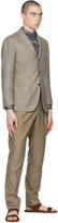 Thumbnail for your product : Ring Jacket Brown E. Thomas Edition Wool Check Blazer