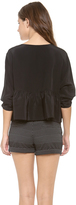 Thumbnail for your product : Cynthia Rowley Flounce Blouse