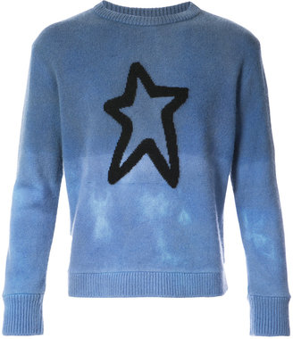 The Elder Statesman star knit tonal jumper