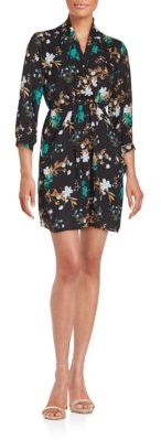 Collective Concepts Floral Printed Wrap Dress