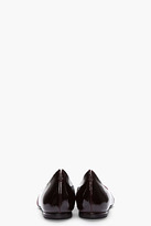 Thumbnail for your product : McQ Burgundy Ombre Brushed Suede Flats
