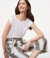 Thumbnail for your product : LOFT Stripe Belted Culottes