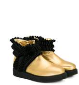 Thumbnail for your product : Quis Quis ribbon-trimmed boots
