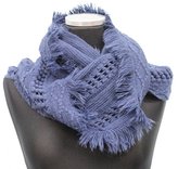Thumbnail for your product : La Fiorentina MIDNIGHT Knit Infinity Muffler w/ Fringe