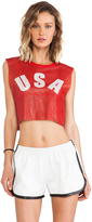 Thumbnail for your product : Sophomore LOVE LEATHER Top