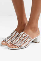 Thumbnail for your product : Mansur Gavriel Woven Leather Mules