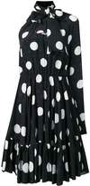 Thumbnail for your product : MSGM polka dot one shoulder dress
