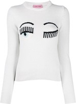 Thumbnail for your product : Chiara Ferragni Flirting embroidered jumper