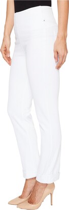 Lysse Rolled-Cuff Boyfriend Denim (White) Women's Jeans