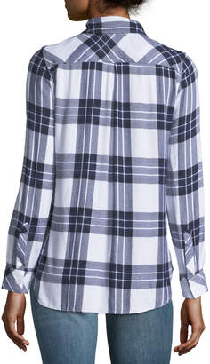 Rails Hunter Button-Front Long-Sleeve Plaid Shirt