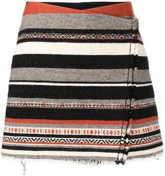 Orange And White Striped Skirt | Shop the world's largest 