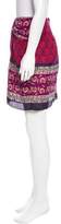 Thumbnail for your product : Anna Sui Mixed Print Mini Skirt w/ Tags