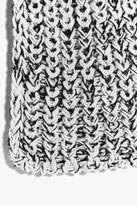 Thumbnail for your product : boohoo Laila Mixed Knit Scarf & Mitten Set