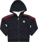 Thumbnail for your product : Moncler Enfant Logo Patch Zipped Hoodie