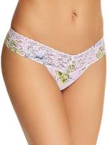 Thumbnail for your product : Hanky Panky Low-Rise Printed Lace Thong