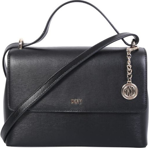 DKNY Black Leather Crossbody Flap ShopStyle