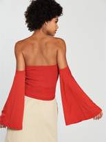 Thumbnail for your product : Very Sheered Angel Sleeve Top