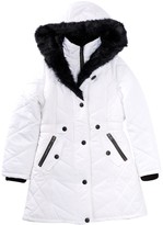 Thumbnail for your product : KC Collections Faux Fur Shawl Collar Vestee Parka (Big Girls)