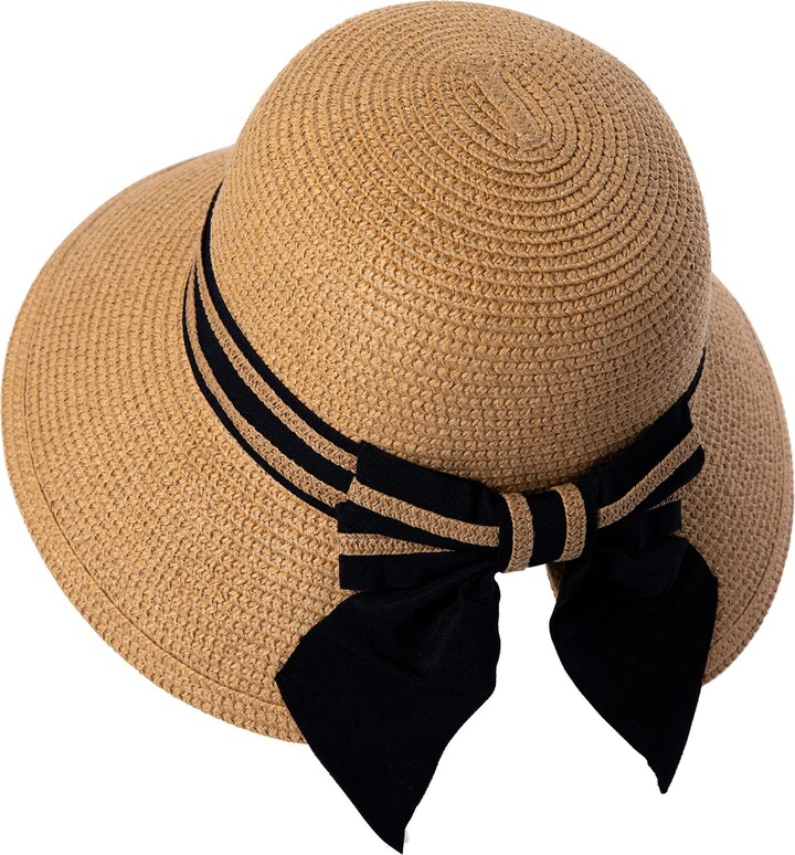 Comhats Ladies Sun Hats for Women Straw Beach Summer Hats Packable UPF